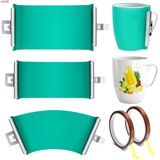 3Pcs/Set 3D Sublimation Silicone Mug Wrap 11/ 12/ 15 oz Mug Mold Cup Clamp  Fixture